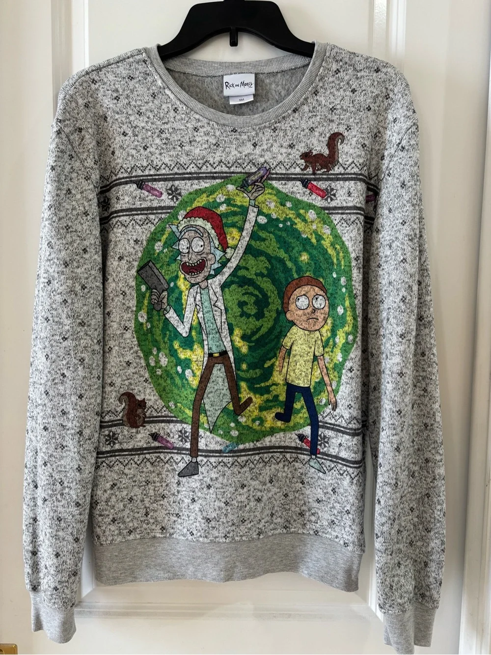 Rick and Morty Graphic Crewneck Sweatshirt - Grey